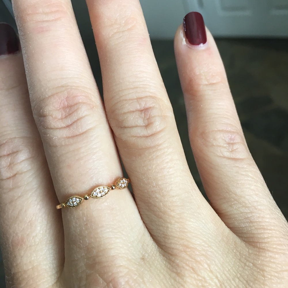 New 18K Gold Plated Sterling Silver Ring